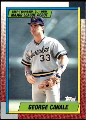 George Canale #21 Baseball Cards 1990 Topps Major League Debut