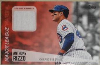 Anthony Rizzo #AR Baseball Cards 2019 Topps Major League Material
