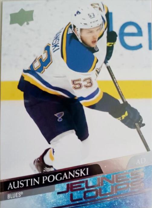 Austin Poganski #460 Hockey Cards 2020 Upper Deck