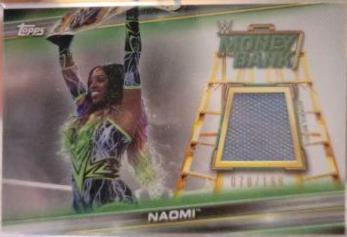 Naomi #MR-NM Wrestling Cards 2019 Topps WWE Money in the Bank Mat Relics