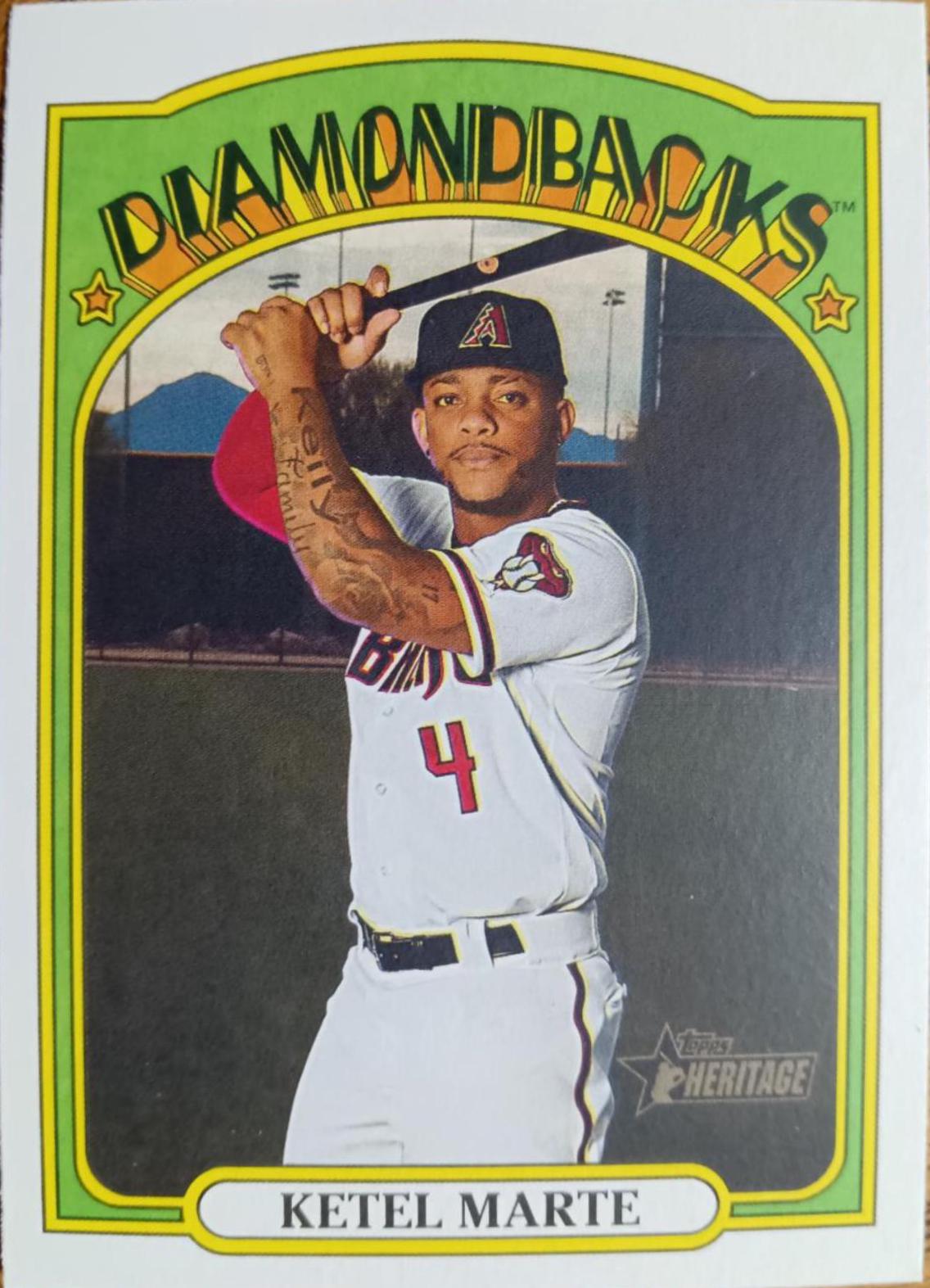 Ketel Marte #83 Baseball Cards 2021 Topps Heritage