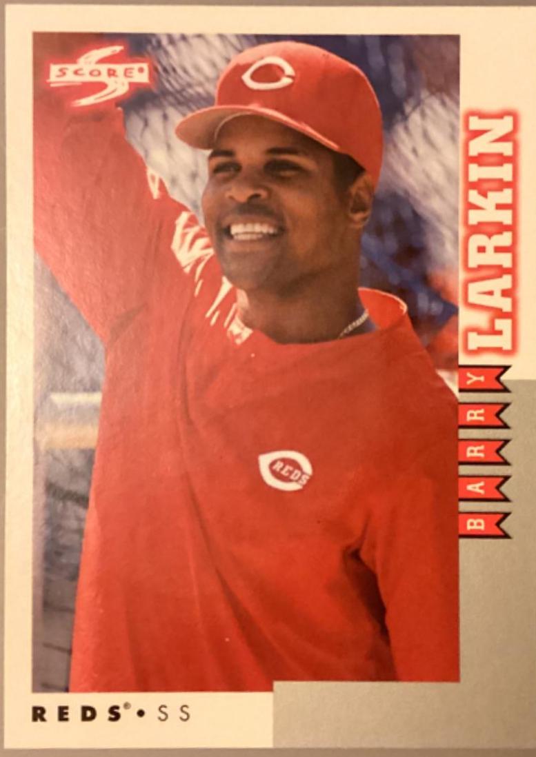 Barry Larkin #5 Baseball Cards 1998 Score Rookie Traded