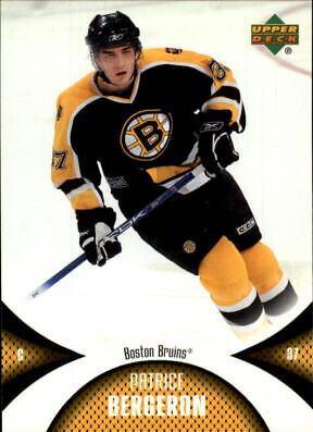 Patrice Bergeron #7 Hockey Cards 2006 Upper Deck Mini Jersey Collection
