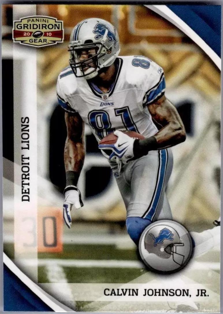 Calvin Johnson #47 Football Cards 2010 Panini Gridiron Gear