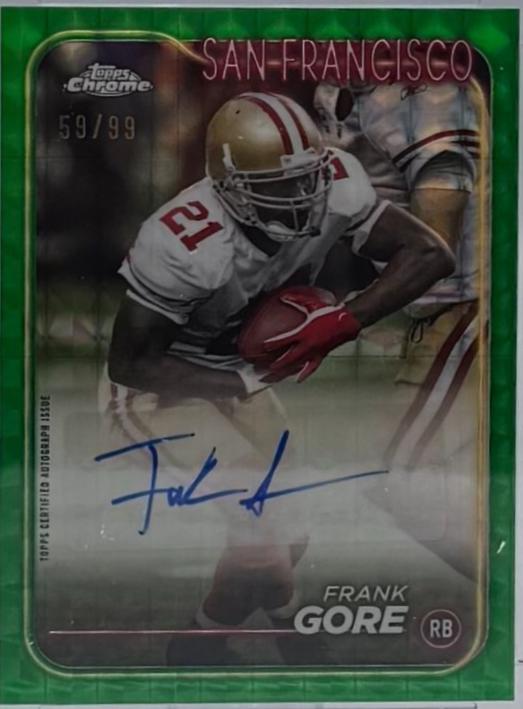 Frank Gore #BA-FGO 2024 Topps Chrome Football Autographs