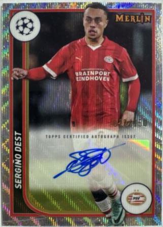 Sergino Dest #AU-SD 2023 Topps Merlin UEFA