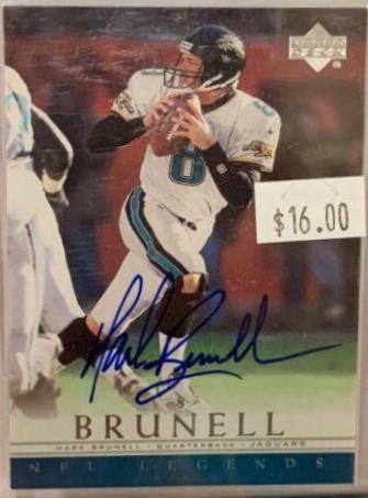 Mark Brunell Football Cards 2000 Upper Deck Legends Autographs