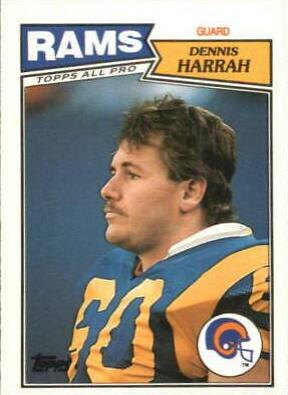 Dennis Harrah #37 Football Cards 1987 Topps American UK