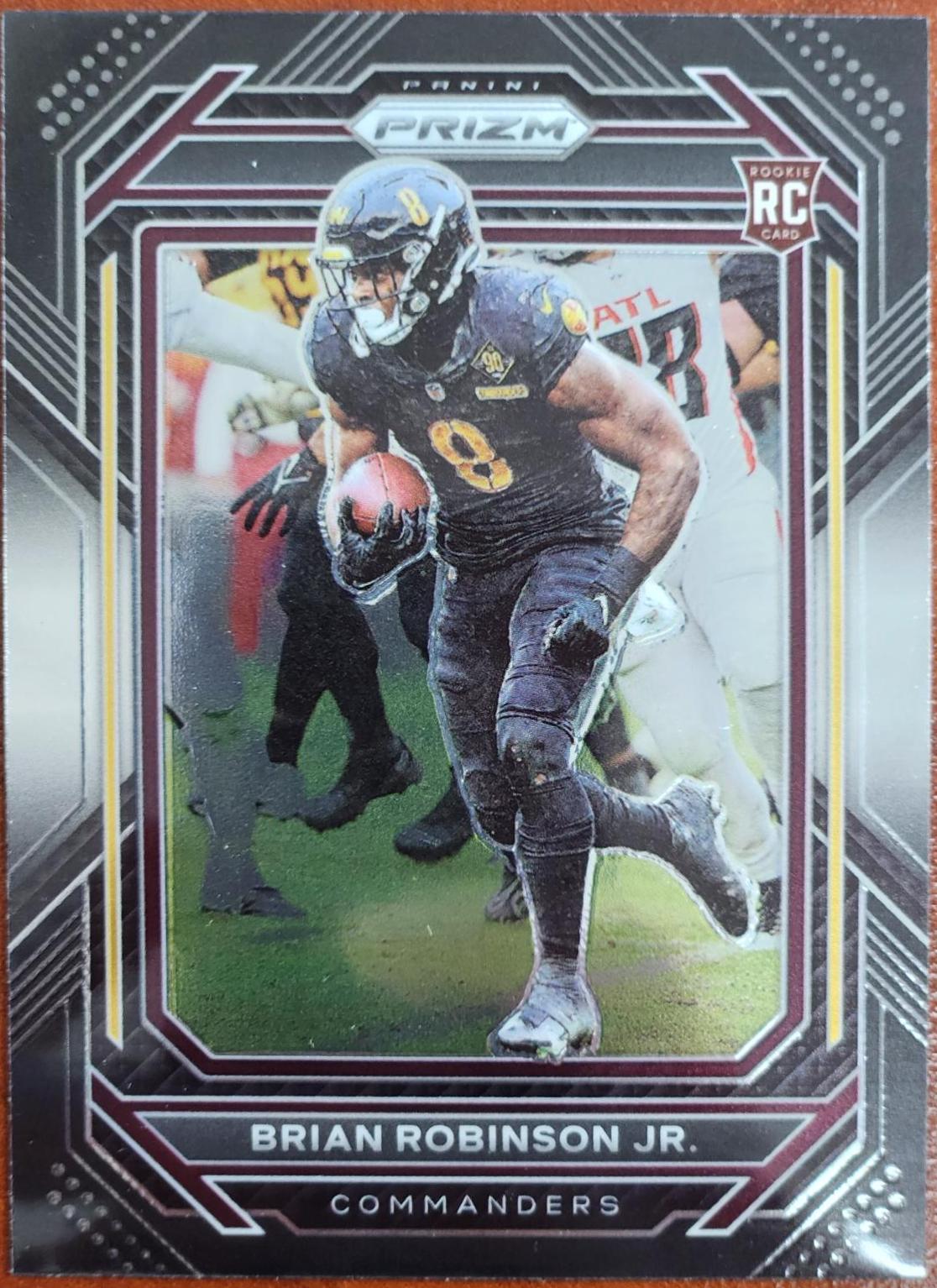 2022 Panini Chronicles Prizm Black Brian Robinson Jr. #PB-23 card