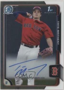 Tate Matheny #BCA-TMA 2015 Bowman Chrome Draft Pick Autograph Baseball