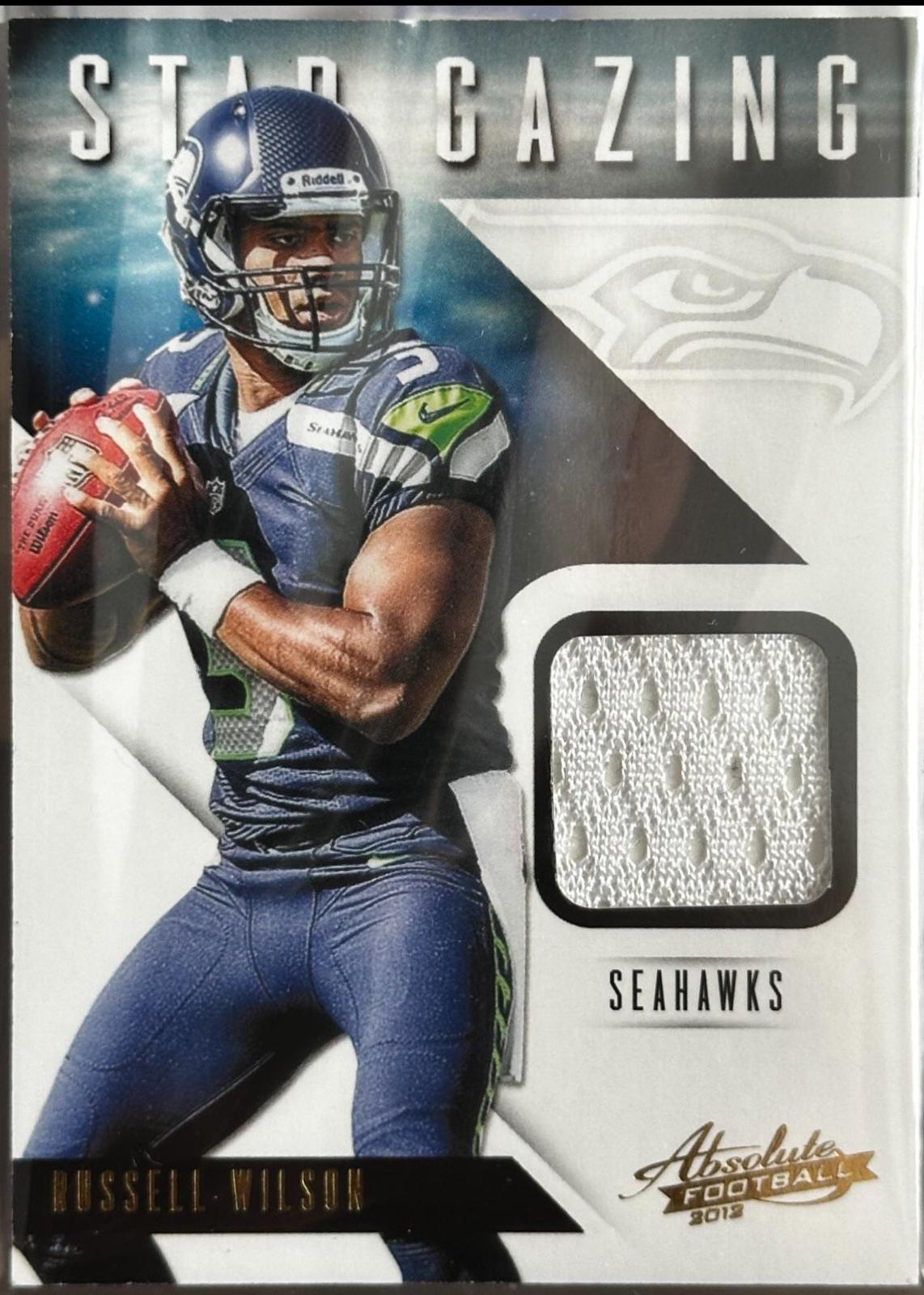 Russell Wilson #30 Football Cards 2012 Panini Absolute Star Gazing Materials