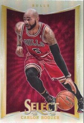 Carlos Boozer Green Prizm #19 Basketball Cards 2012 Panini Select