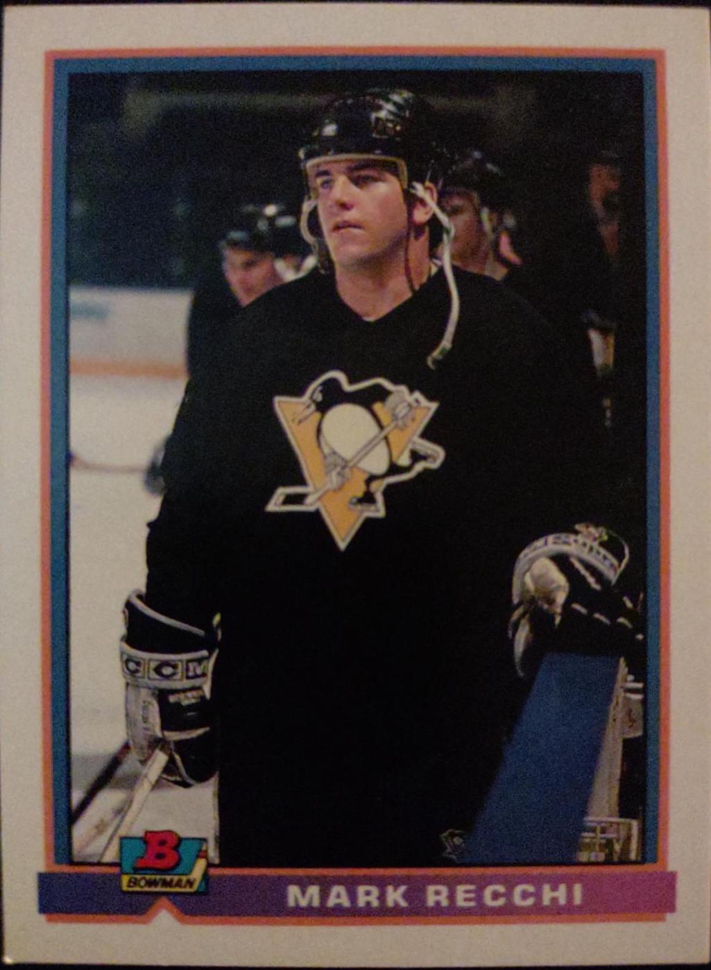 Mark Recchi #83 Hockey Cards 1991 Bowman