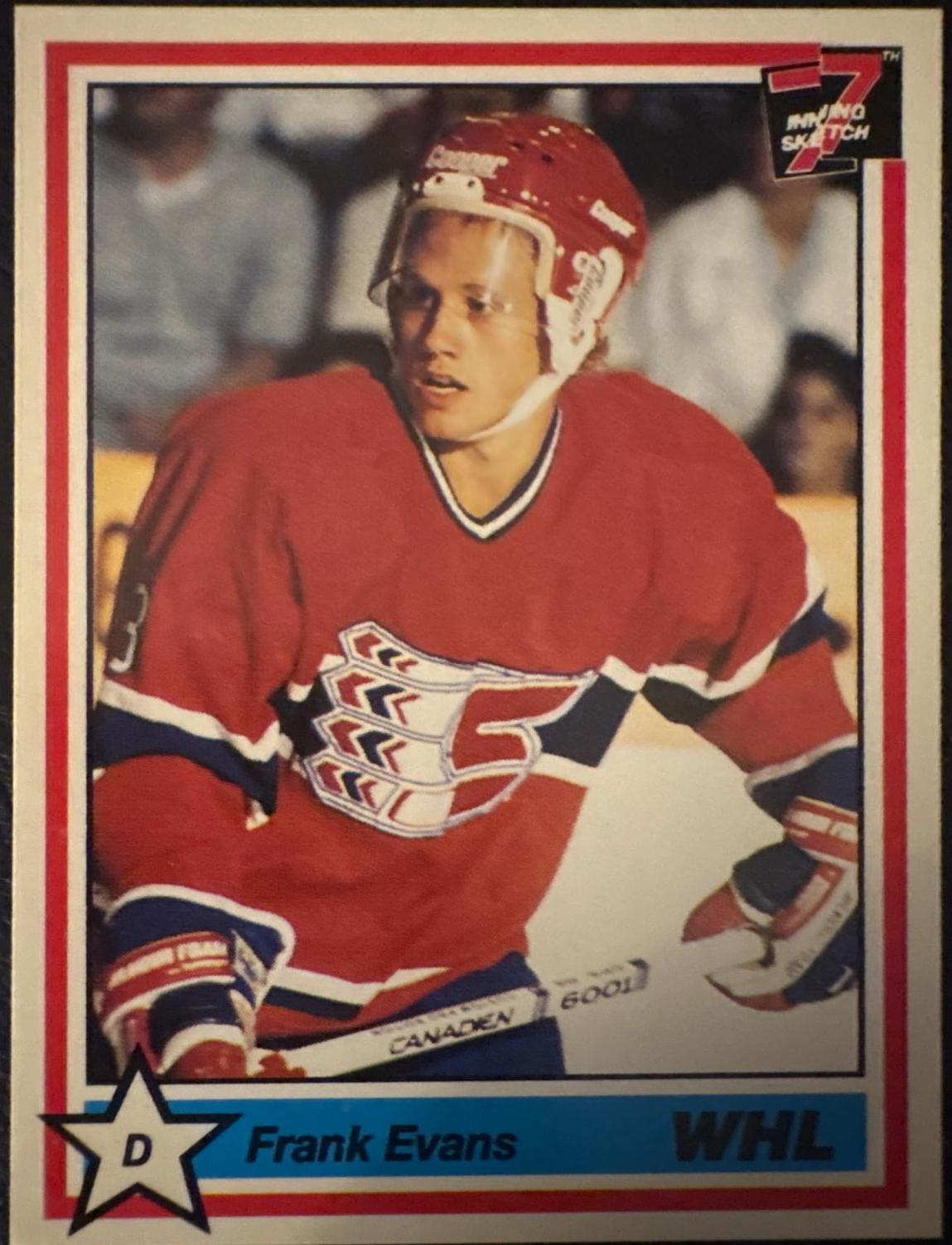 Frank Evans #196 1990 7th Inning Sketch Whl Hockey