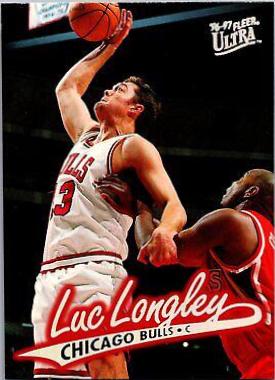Luc Longley #163 Basketball Cards 1996 Ultra