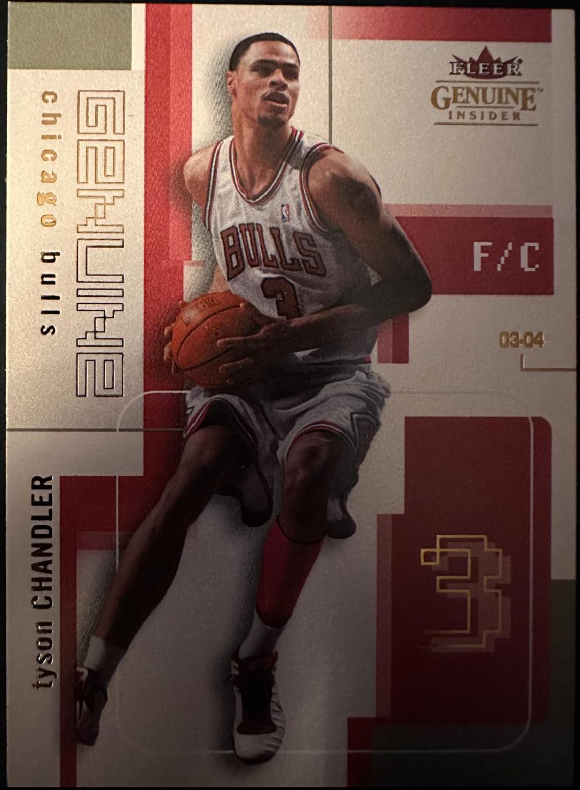 Tyson Chandler #32 Basketball Cards 2003 Fleer Genuine Insider