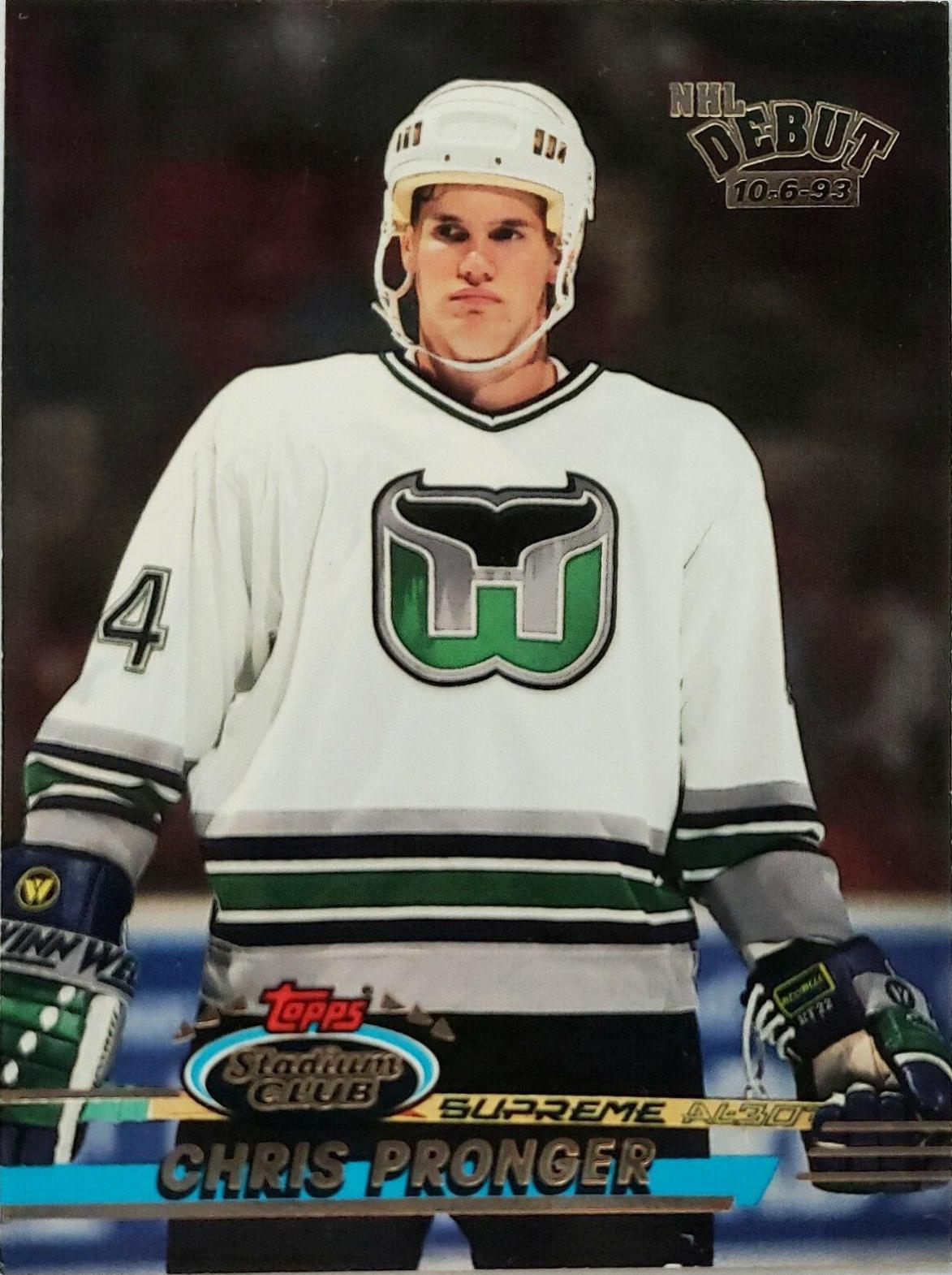 Chris Pronger #290 Hockey Cards 1993 Stadium Club