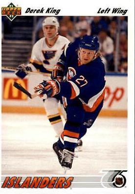 Derek King #382 Hockey Cards 1991 Upper Deck