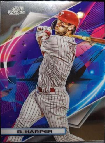 Bryce Harper #3 Baseball Cards 2022 Topps Cosmic Chrome