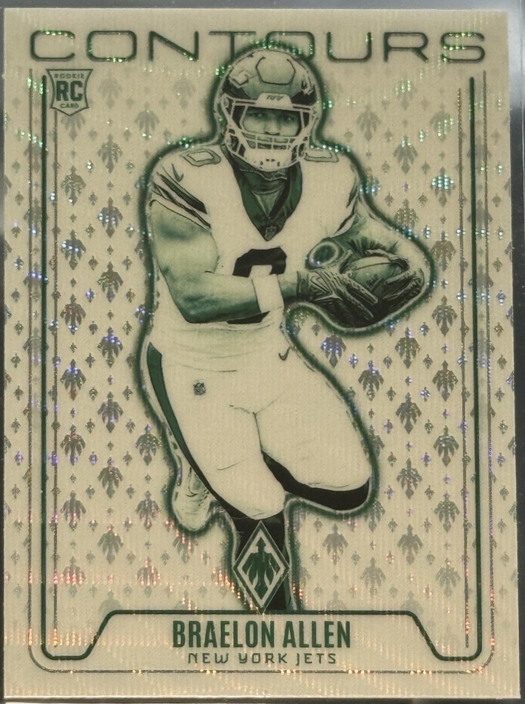 Braelon Allen #19 Football Cards 2024 Panini Phoenix Contours