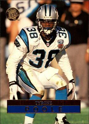 Tyrone Poole #20 Football Cards 1996 Ultra