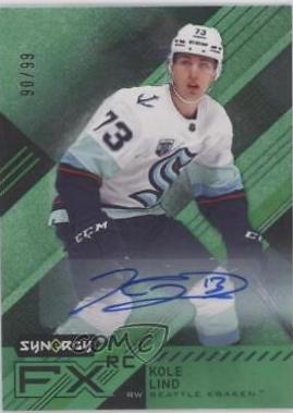 Kole Lind #AR-KL Hockey Cards 2021 Upper Deck Synergy Autograph Rookies