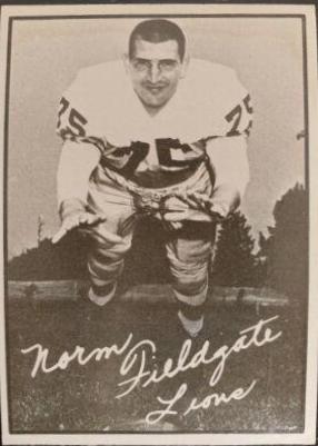 Norm Fieldgate #3 Football Cards 1961 Topps CFL