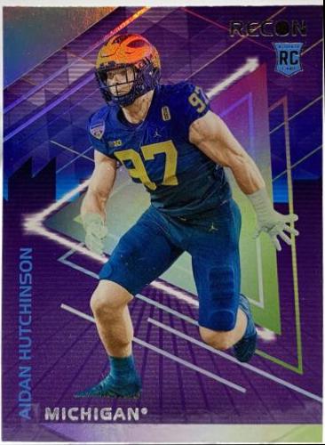 Aidan Hutchinson #1 Football Cards 2022 Panini Chronicles Draft Picks Recon