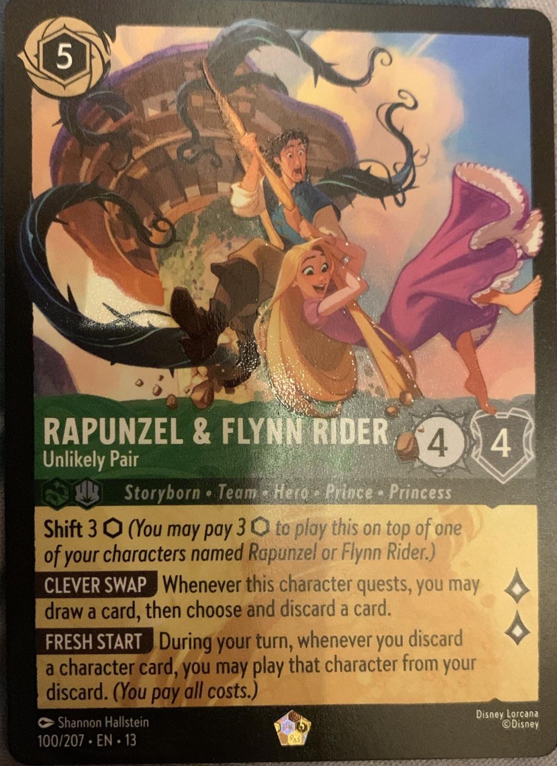 flynn rider lorcana card - The First Chapter - Emerald Card Type Disney Lorcana Trading Card Game