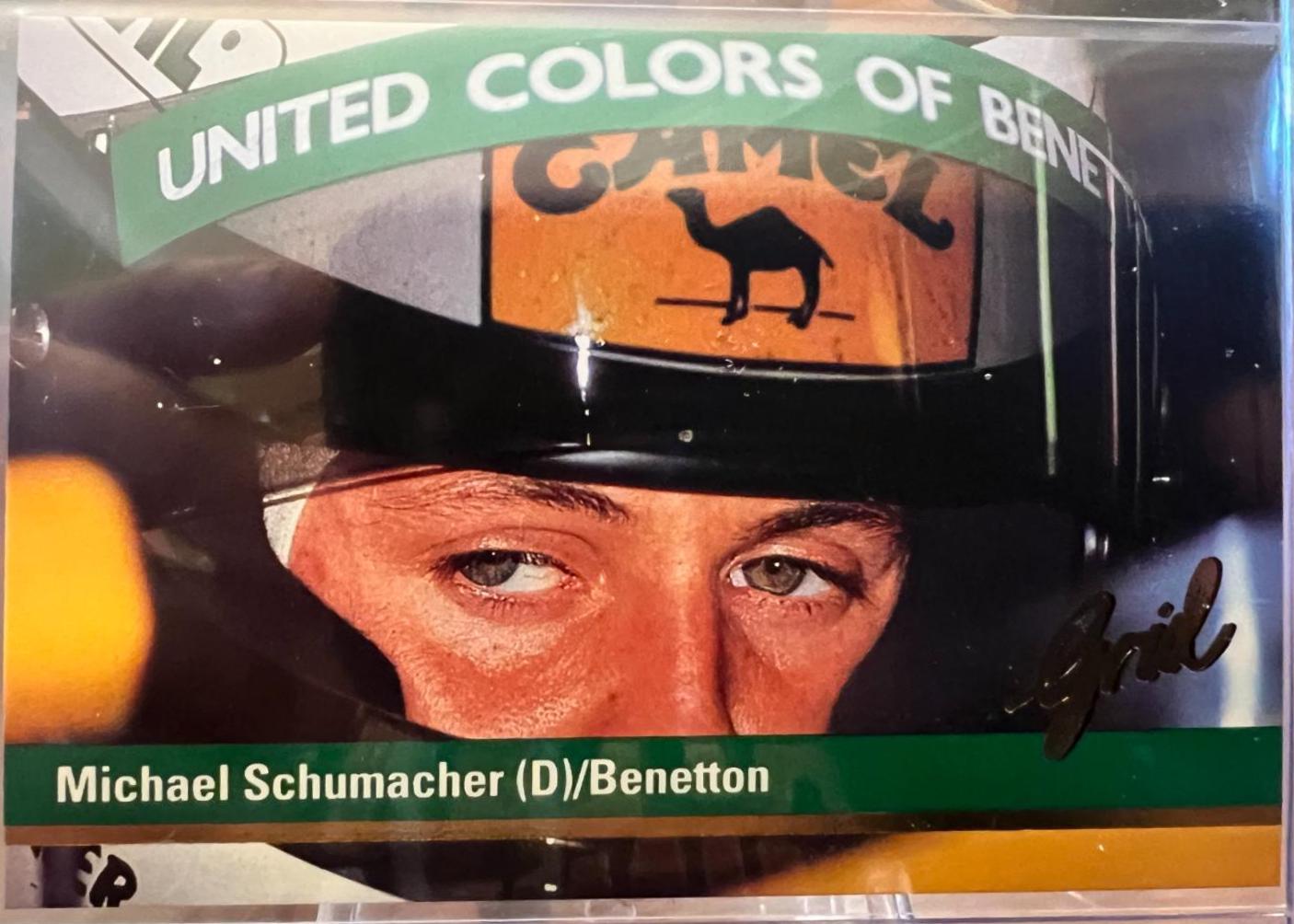 Michael Schumacher (D)/Benetton #84 Racing Cards 1992 Grid F1