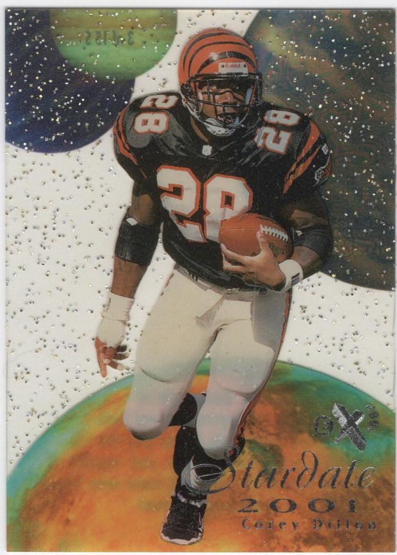 Corey Dillon #3S 1998 Skybox E X2001 Stardate Football
