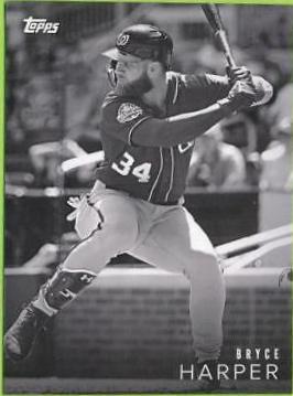 Bryce Harper #3 Baseball Cards 2018 Topps on Demand Black & White