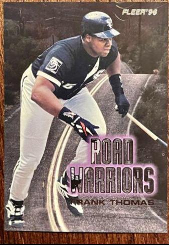 Frank Thomas #8 Baseball Cards 1996 Fleer Road Warriors