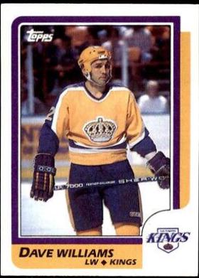 Dave Williams #6 Hockey Cards 1986 Topps