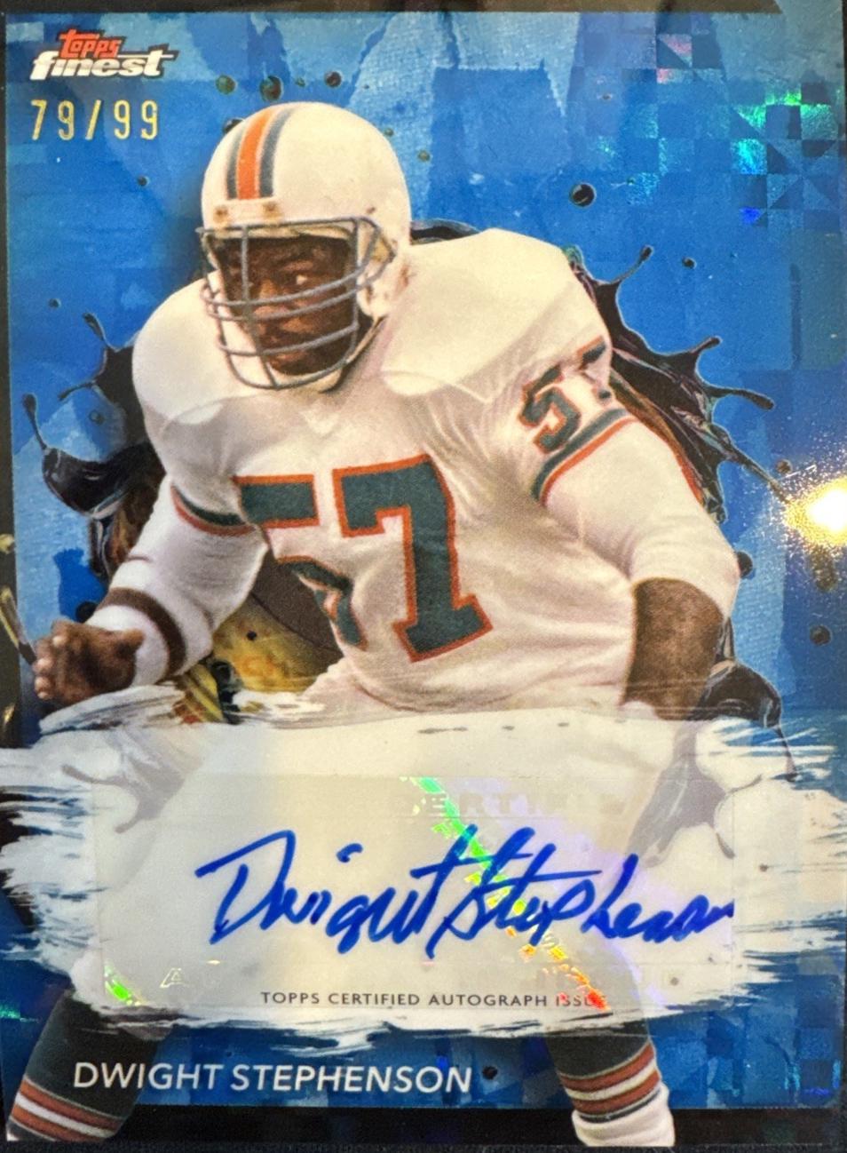 Dwight Stephenson [Blue Checkerboard Refractor] #FA-DS