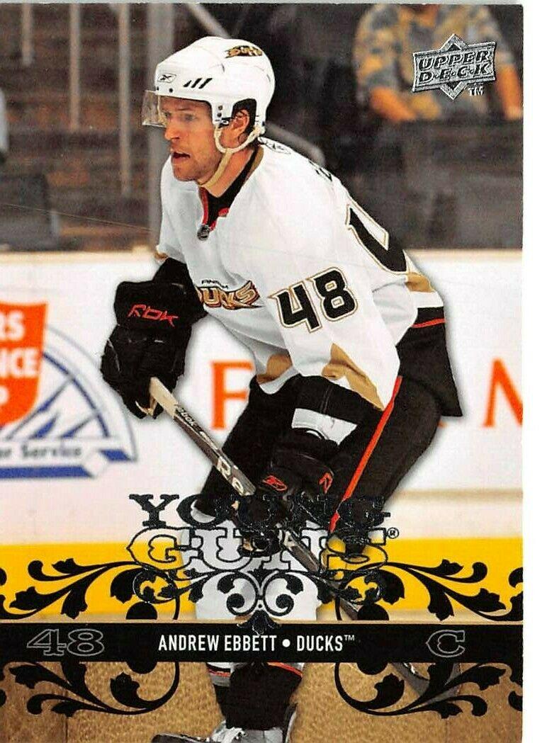 Andrew Ebbett #451 Hockey Cards 2008 Upper Deck