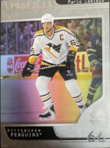 Mario Lemieux #P-29 Hockey Cards 2020 SP Signature Edition Legends Profiles