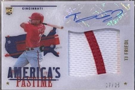 TJ Friedl #AP-FJ Baseball Cards 2022 Panini Chronicles America's Pastime Autographs