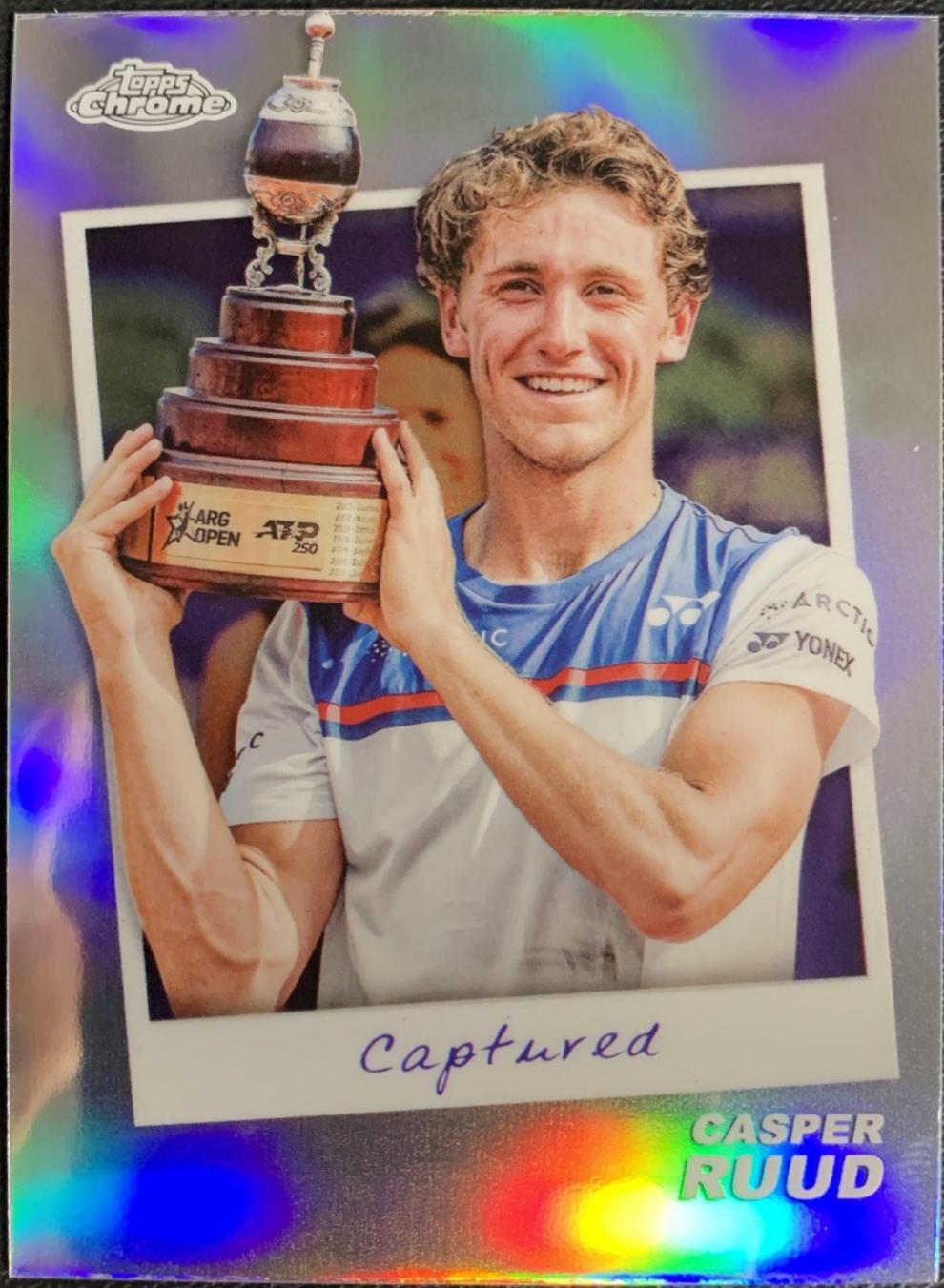 Casper Ruud #CTD-CR Tennis Cards 2024 Topps Chrome Captured