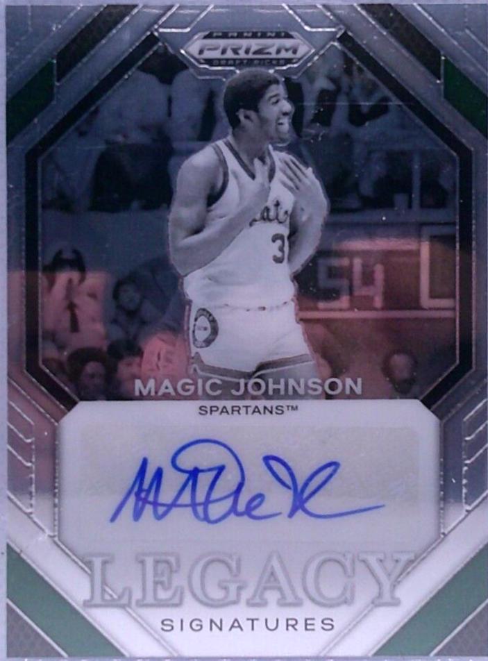 Magic Johnson #1 Basketball Cards 2024 Panini Prizm Draft Picks Legacy Signature