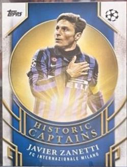Javier Zanetti #HC-7 Soccer Cards 2024 Topps UEFA Historic Captains