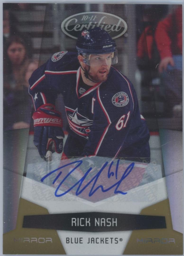 Rick Nash [Mirror Gold Signature] #42