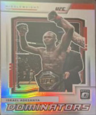 Israel Adesanya #13 Ufc Cards 2022 Panini Donruss Optic UFC Dominators