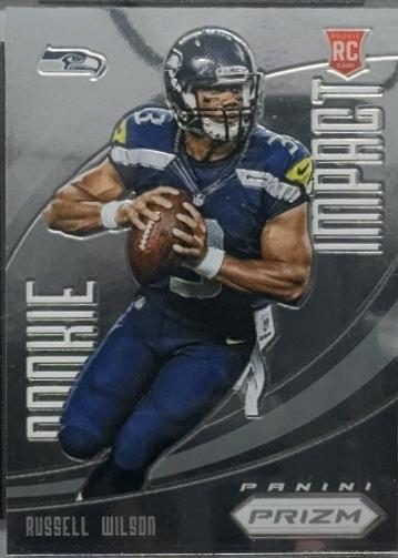 Russell Wilson #8 Football Cards 2012 Panini Prizm Rookie Impact