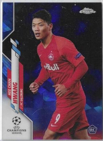 Hee chan Hwang #44 Soccer Cards 2019 Topps Chrome UEFA Champions League Sapphire
