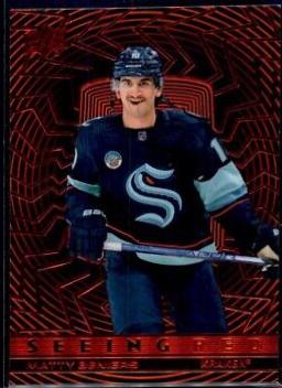 Matty Beniers #SR-1 Hockey Cards 2023 Upper Deck Seeing Red