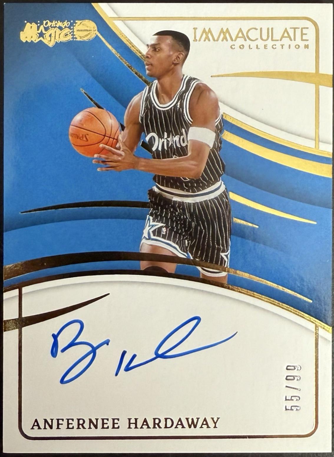 Anfernee Hardaway #12 Basketball Cards 2023 Panini Immaculate Signature