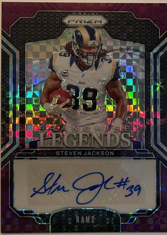 Steven Jackson #FL-SJN 2024 Panini Prizm Football Franchise Legends Signatures