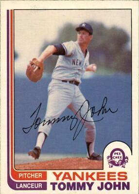 Tommy John #75 Baseball Cards 1982 O Pee Chee