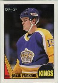 Bryan Erickson #130 1987 O Pee Chee Hockey